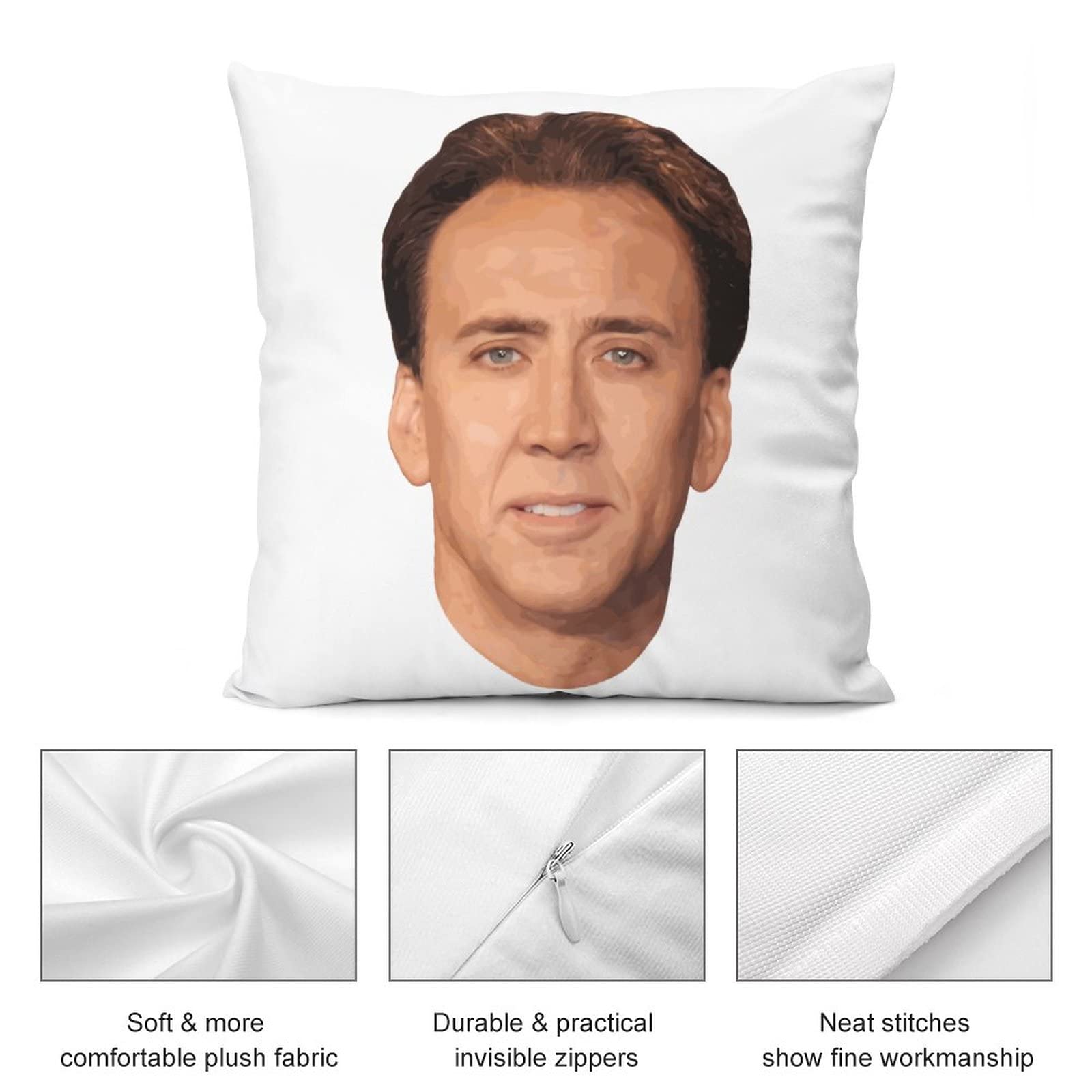 Amazon｜Nicolas Cageニコラス・ケイジ枕カバー クッションカバー