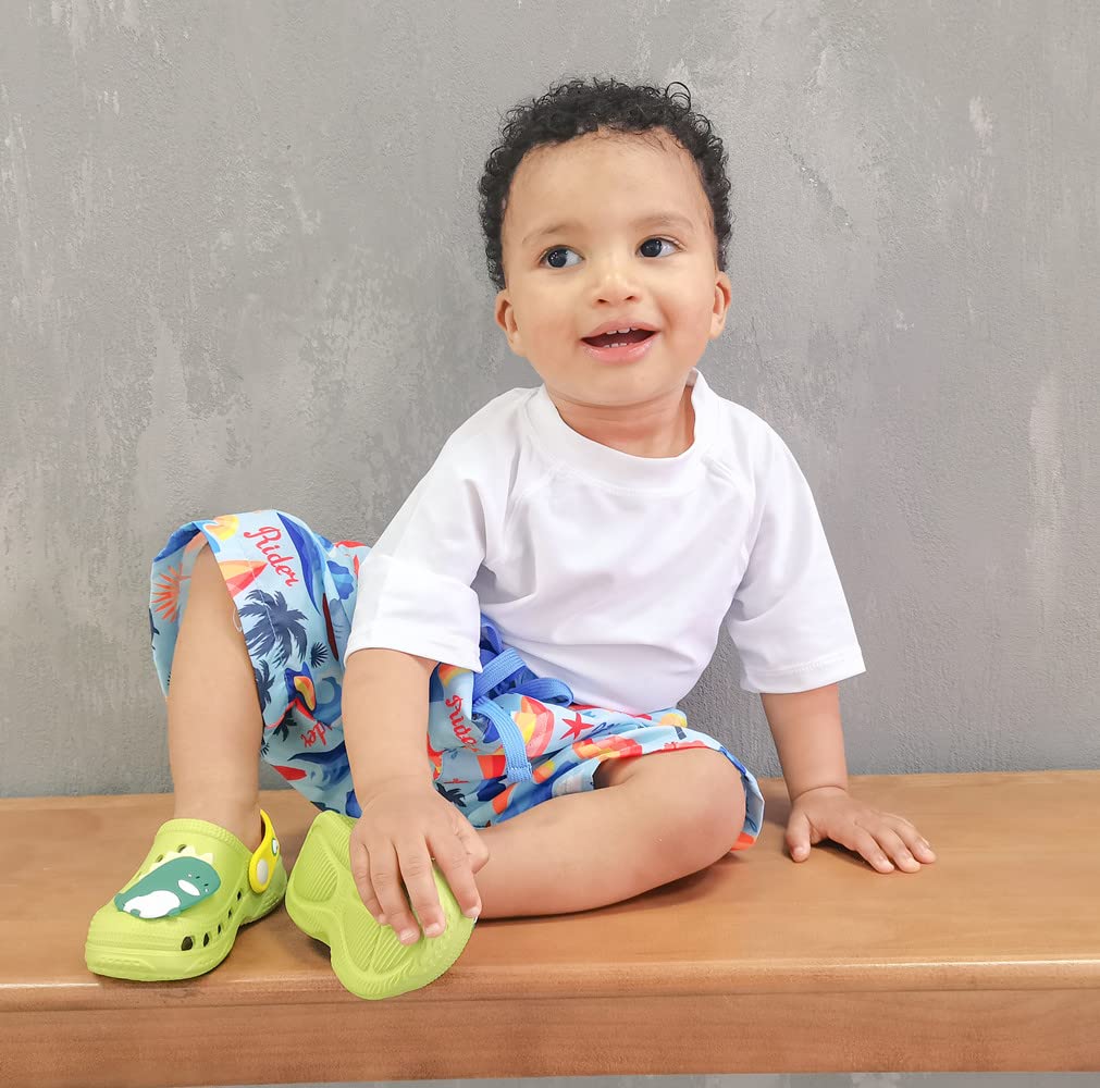 LACOFIA Zuecos de jardín para Infantil niños Sandalias Clogs de Playa/Piscina Antideslizantes Zapatillas de Verano para niños