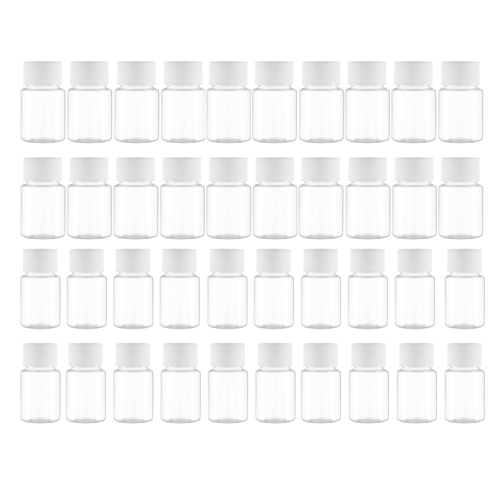 40 Mini Bottiglie In PET Da 20/30ml - Ideali Per Viaggi, Cosmetici E Oli Essenziali Con Guarnizione Antigoccia