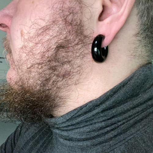 Miniatura 6 de LADEMAYH 2 piezas pesas para orejas estiradas, joyería corporal, ajuste mínimo de calibre 6g a 1 pulgada con estilo de corazón, aro, pájaro de acero