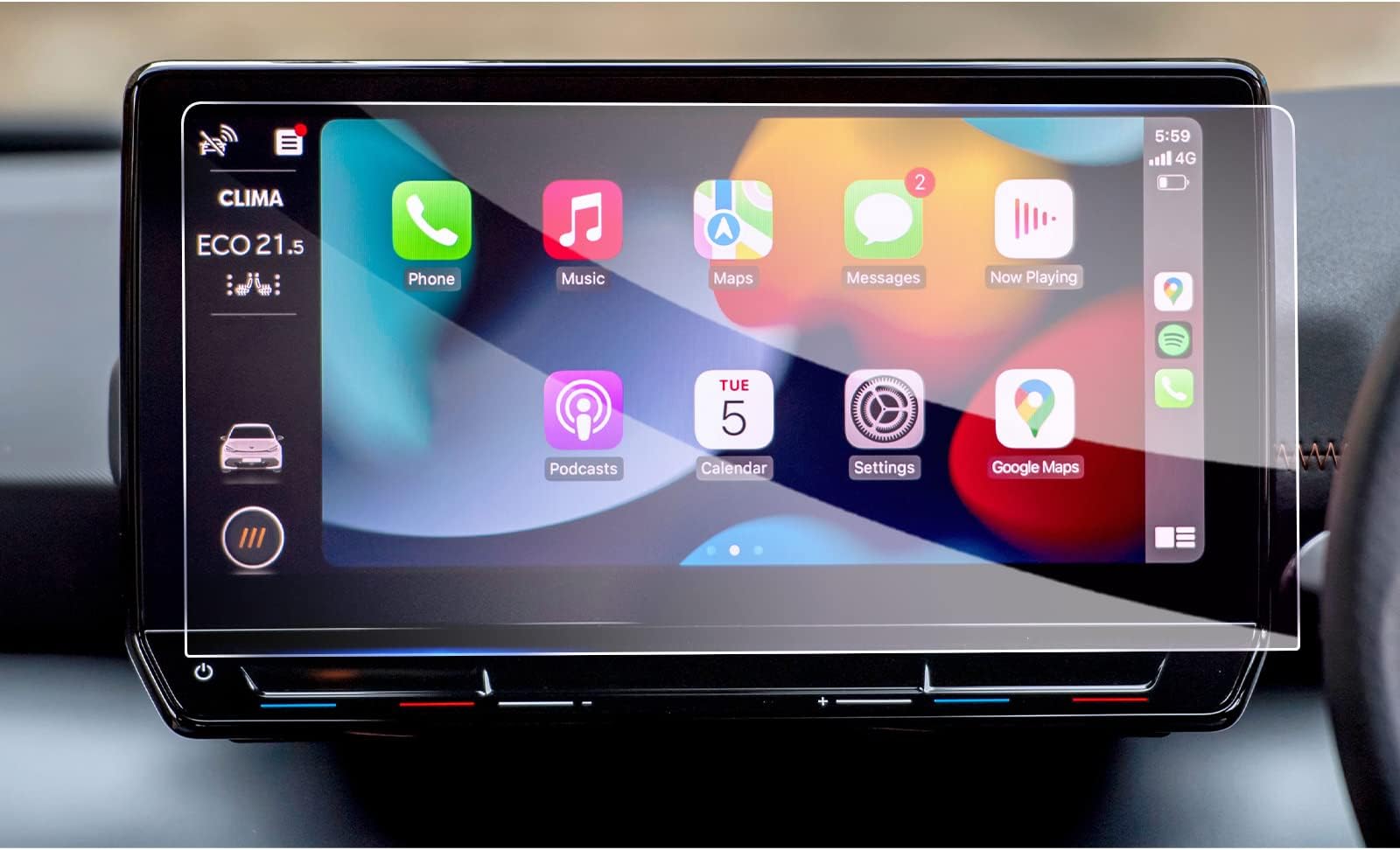 GAFAT 12" Cuprα Born 2021-2023 2024 Screen Protector for Navigation, Born Tempered Glass Screen Protector GPS Navi Touchscreen, Compatible with Cupra Born, 9H Anti-Scratch [Not for 10" 12.9"]