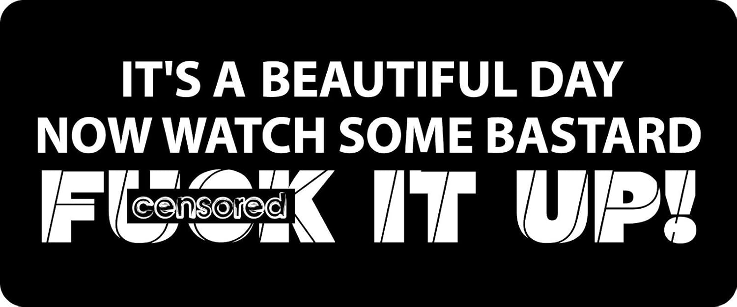 3 - It's A Beautiful Day Hard Hat/Biker Helmet Sticker BS 1307