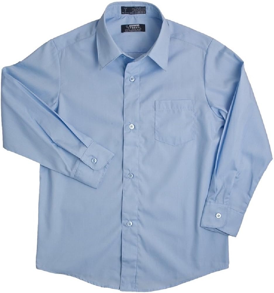 French Toast School Uniforms Boys Long Sleeve Dress Shirt (Reg or Husky): School Uniform Button Down Shirts: Clothing, Shoes & Jewelry