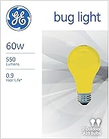 Vista 2 de GE 97495 Bug Lite - Bombilla A19, 60 vatios, paquete de 2