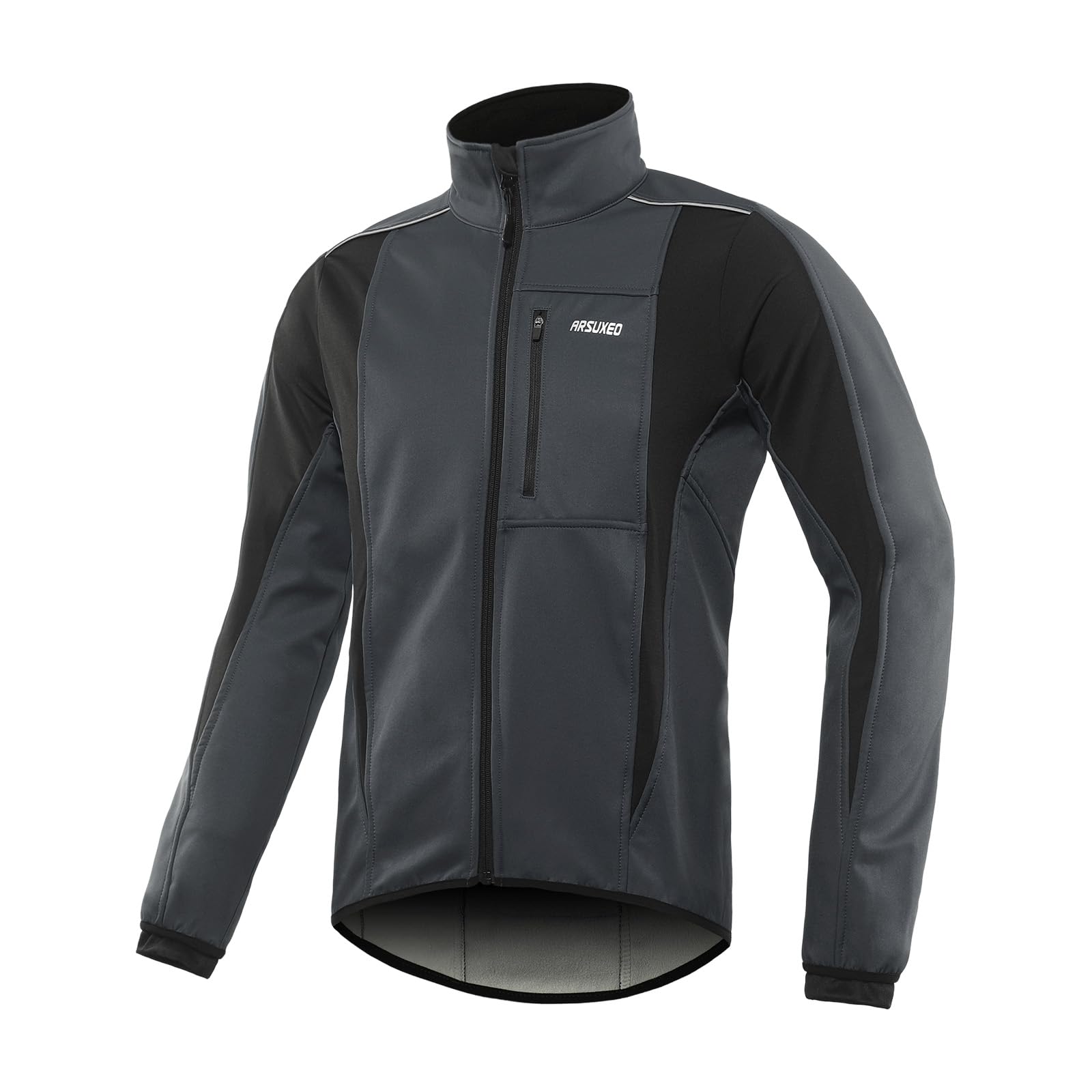 ARSUXEO Fleece Cycling Jacket Man Winter Thermal Mountain Bike Jacket