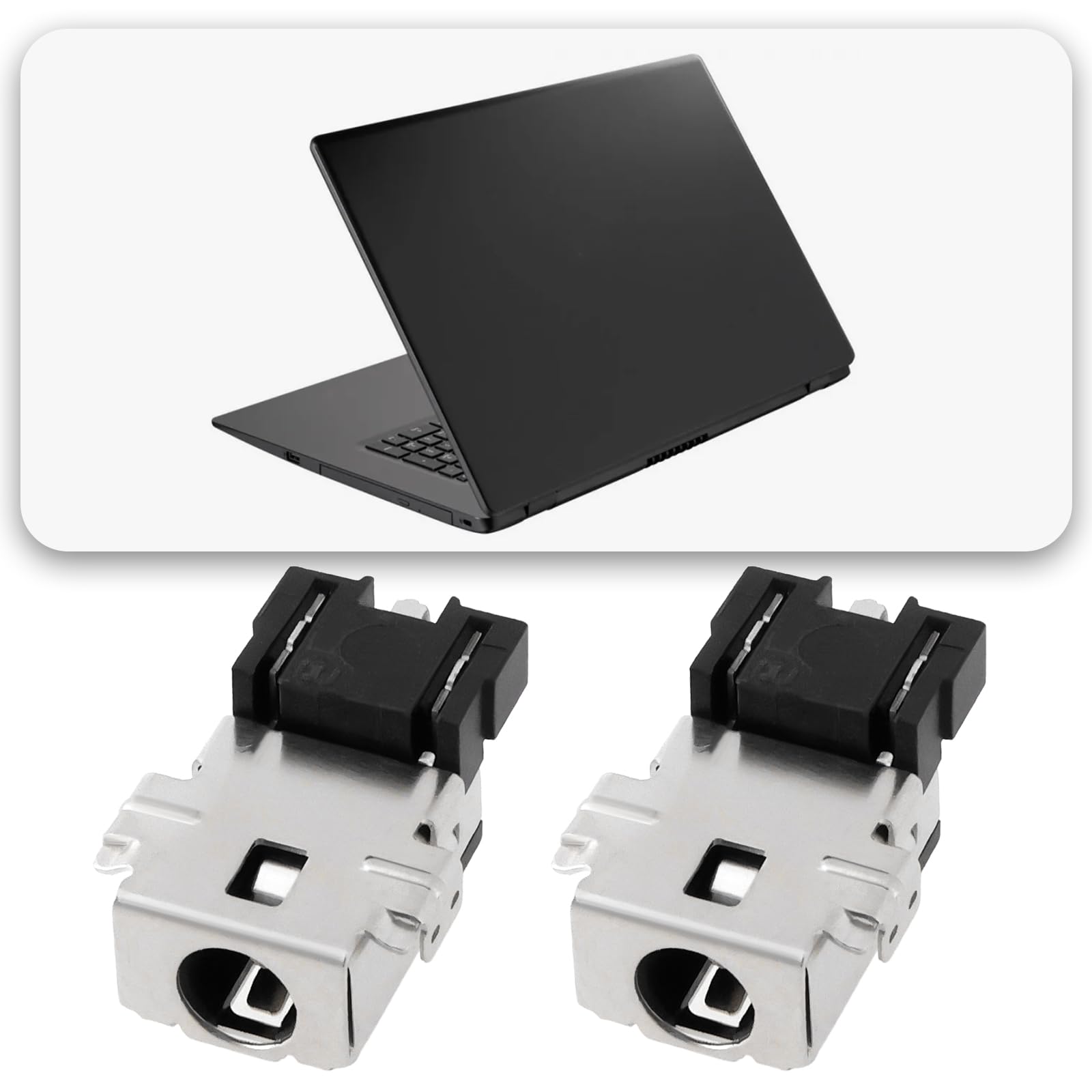 Create idea 2 Pezzi DC Jack Porta Di Ricarica Compatibile Con Acer Aspire 3 N20C5 A315-58-33LJ N2OC5 A515-56G S50-53 A315-58G 35 EX215-54 55 Nero
