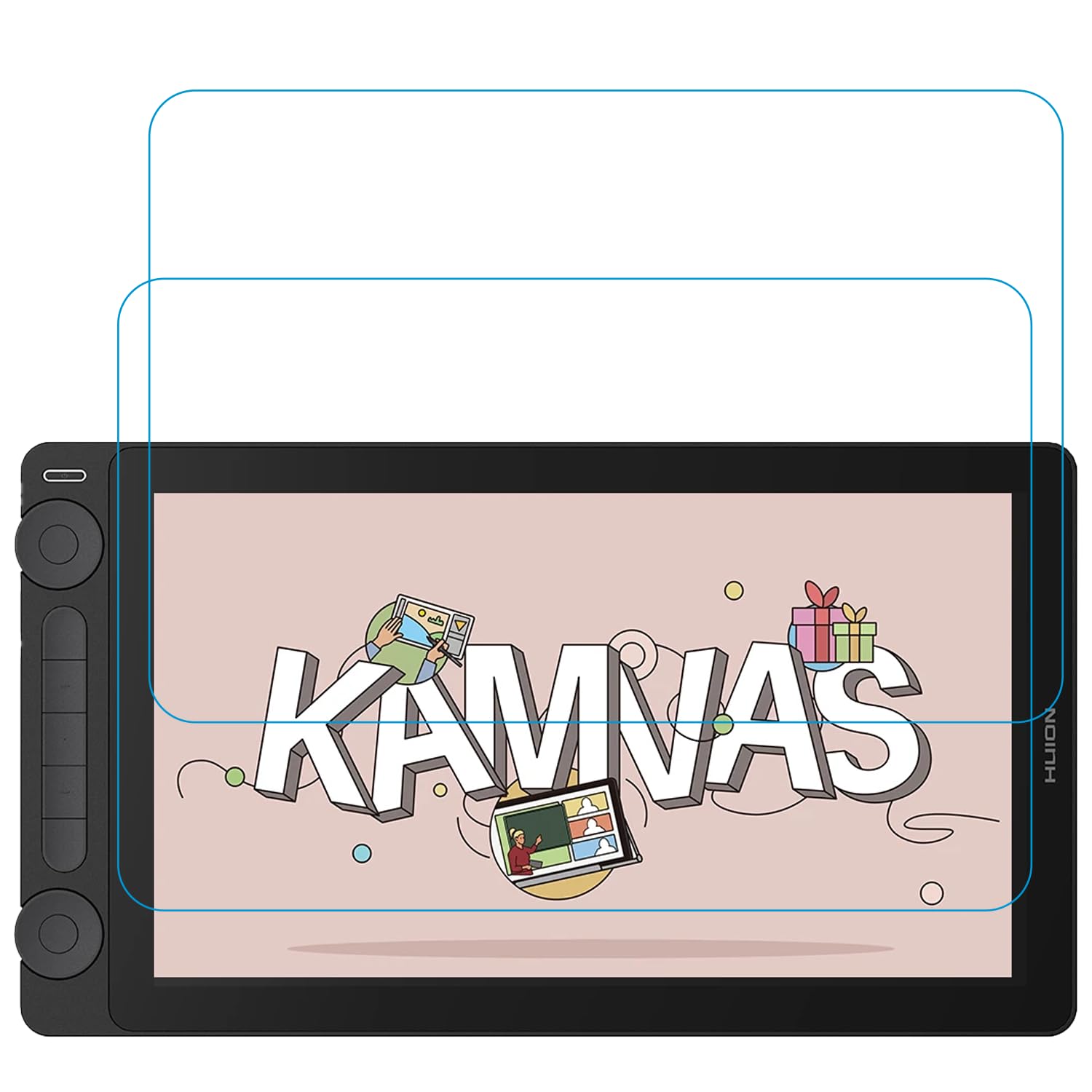 2 protectores de pantalla Paperfeel para Kamvas 13 GEN 3