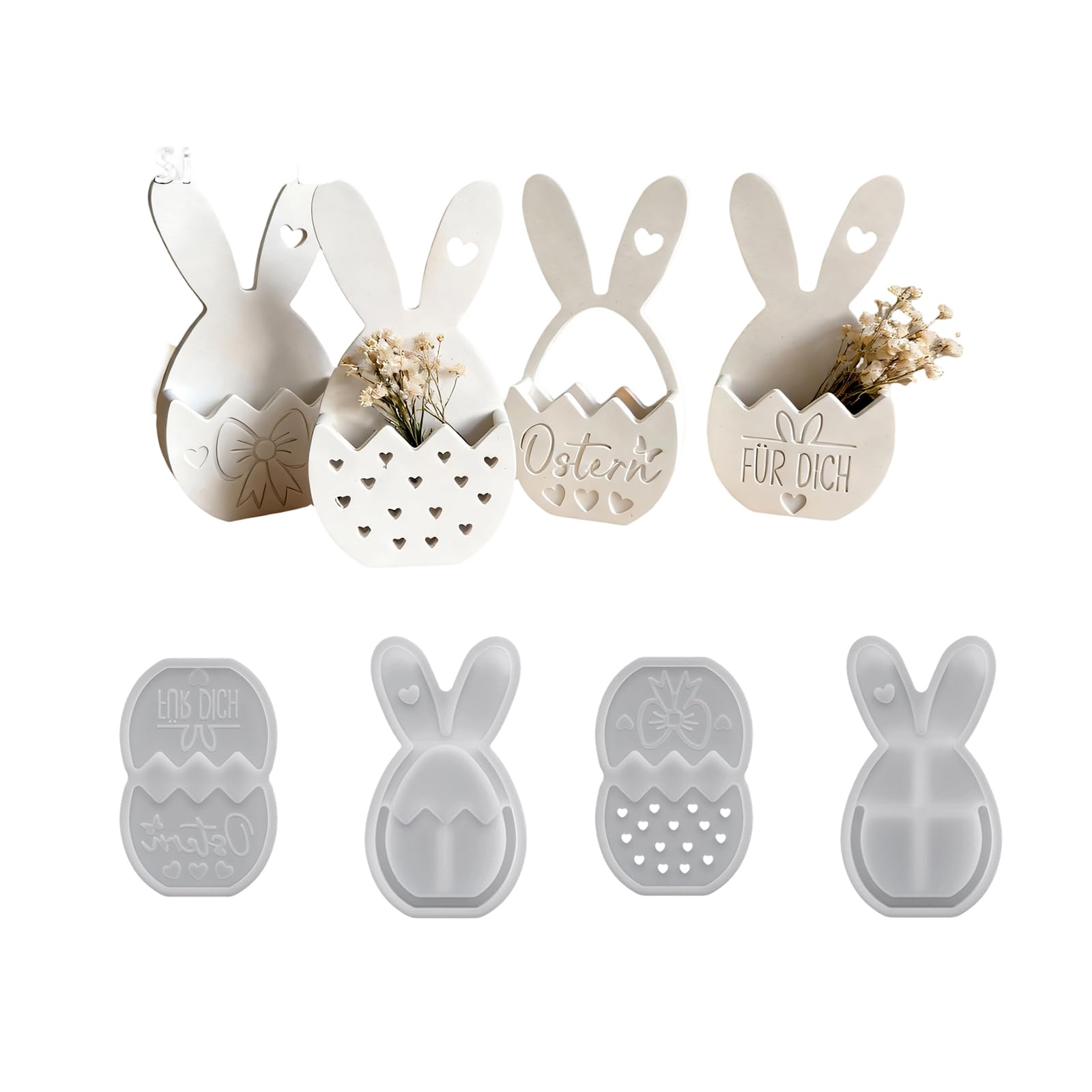 Alksubbm Silicone Rabbits for Chocolate Soap Crafting Silicone Rabbits for Chocolate Soap Crafting