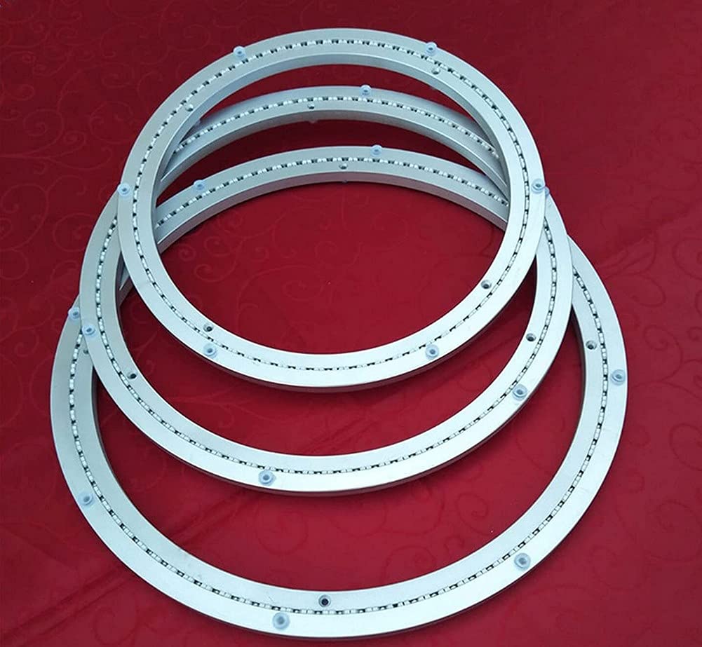 Piatto girevole a 360° resistente, base girevole liscia da 15 mm di spessore, ideale per carichi pesanti, Miaufla con verricello, perfetto per uso industriale e domestico
