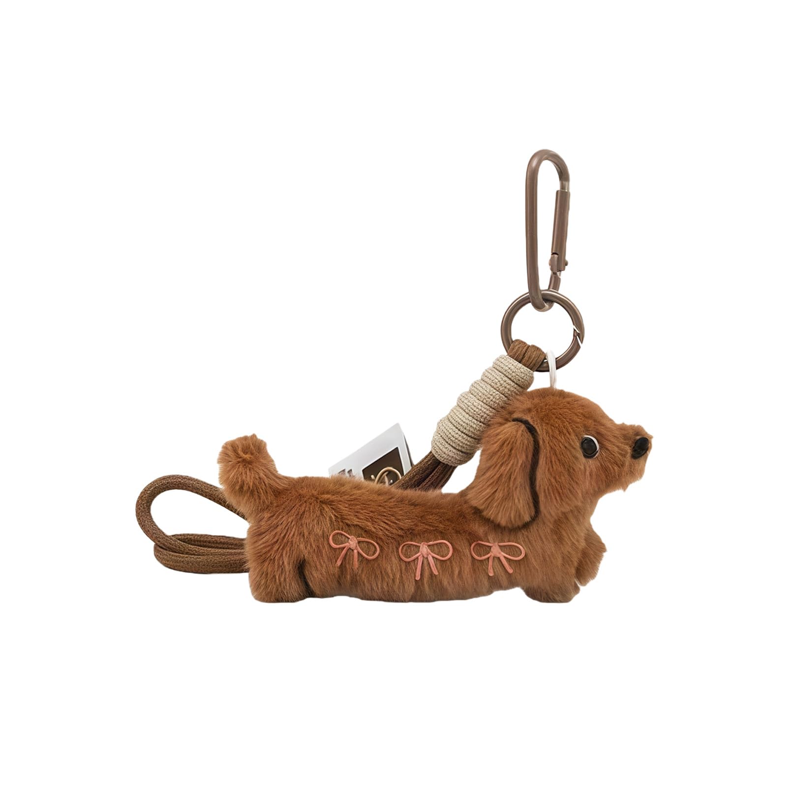 Maxtonser Soft Plush Dachshund Dog Keychain for Bag Decoration Comfortable Feel Perfect for Daily Commute Travel and Outdoor Activ