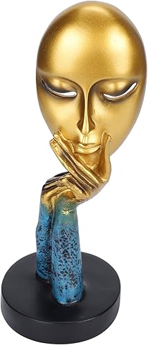 Miniatura 8 de 01 Escultura abstracta de la cara, estatua creativa y abstracta, figura de resina, escultura de personaje nórdico, decoración de arte, hogar,