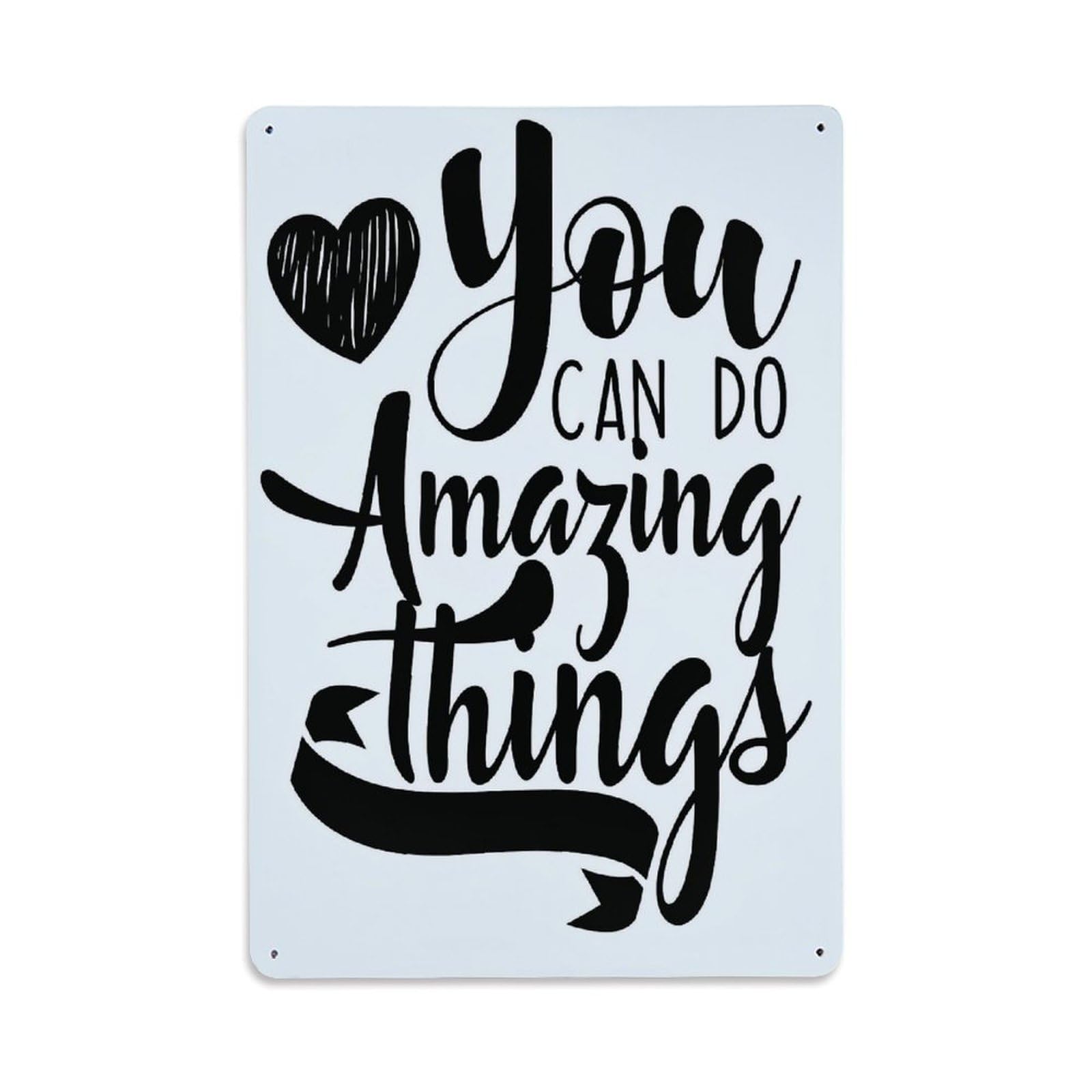 Nestemfo Vintage You Can Do Amazing Things Tin Sign Metal Sign, Living Room,Bar, Home, Bedroom Wall Decor,Retro Metal Poster 8X12 Inches