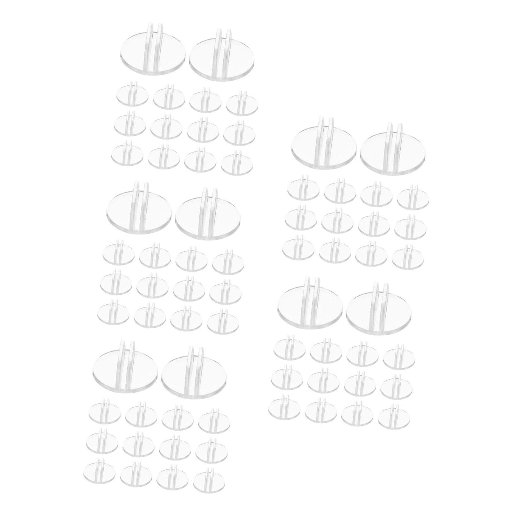 DOITOOL 5 Series Soporte De Tarjetas Transparentes De Organizador De Tarjetas De Visita Para Oficina Compacto Y Práctico Para Mostrar Y Menús 50 Piezas X 5