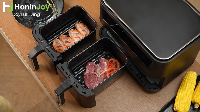 Amazon.com: HoninJoy 12QT Large Dual Basket Air Fryer with Viewing