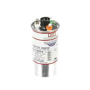 Trane Capacitor; 45/5Mfd 370/440V Rnd USA Made: Amazon.com