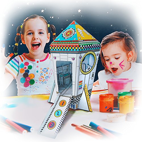 color your own cardboard playhouse
