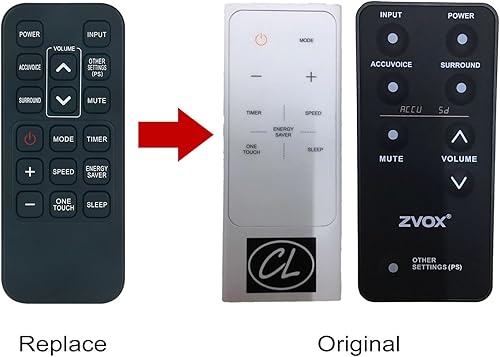 Miniatura 3 de RG15A (B)/E Control remoto de repuesto -ALLIMITY- apto para Toshiba Magnavox Midea ZVOX Aire Acondicionado y RG15A (B)/E para altavoces ZVOX