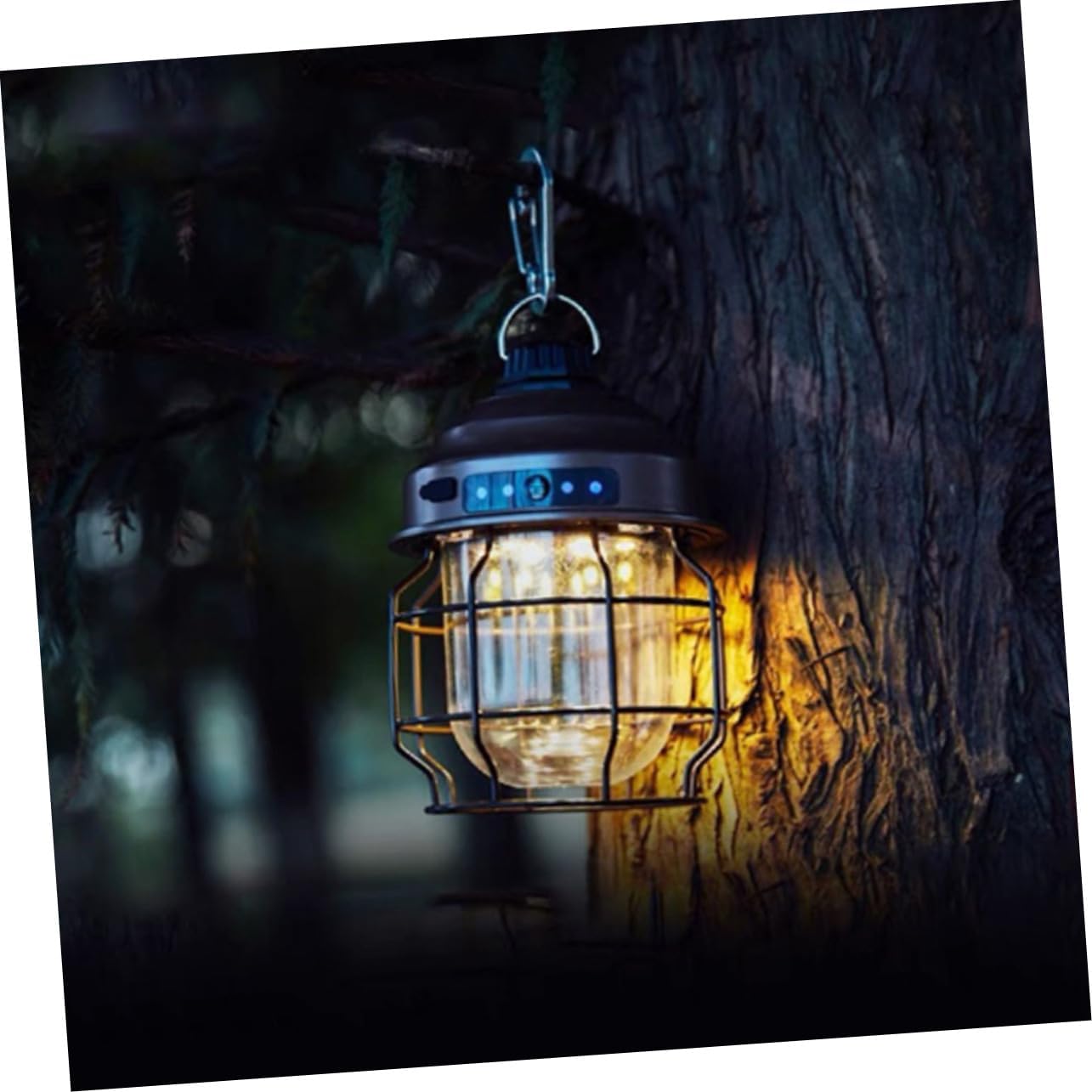 USB Rechargeable Camping Lantern Portable Hanging Tent Light Multi-Function Retro Outdoor Lamp for Hiking and Emergency Use