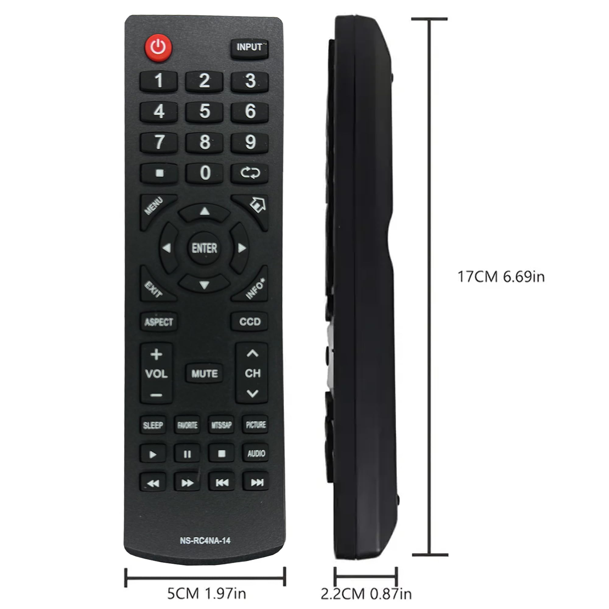 Beyution新しいns-rc4na-14?rc4na14リモートfor Insignia TV ns-28ed200na14?ns-50d400na14?ns-19ed200na14?55e4400?a14?ns-58e4400?a14?ns-24e4 Amazon.com: NS-RC4NA-14 Universal Remote Control Replaced for