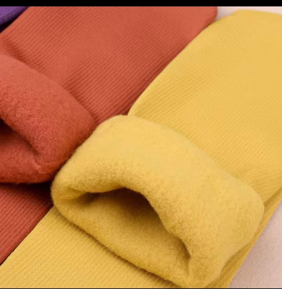 WKLOUYHE Winter 6 Pcs Adult Thick Warm Fleece Lined Thermal Ribbed Snow Wool Fur Ankle Length Socks Plush Men/Women Fashion Fuzzy Solid Color Velvet Snow Socks_Multicolour(Free Size) - Image 9 thumbnail