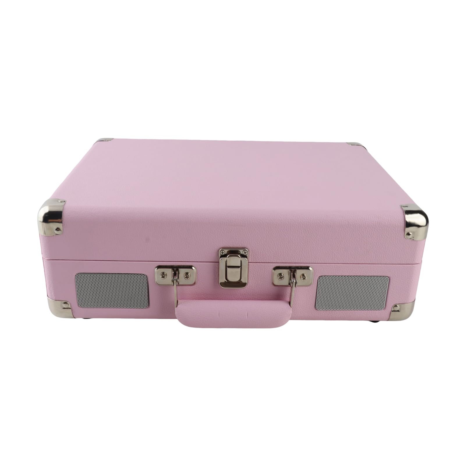 YUYTE Giradischi Vintage con Supporto USB e SD - Giradischi 33/45/78 Giri per Dischi da 7/10/12 Pollici, Fonografo Portatile con Altoparlanti (PINK)