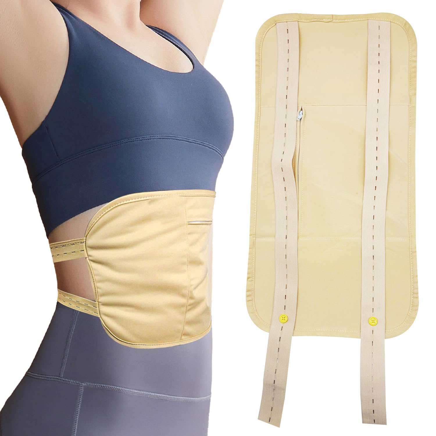 Castor Oil Pack Wrap Kit, Castor Oil Pack Wrap,Reusable Compress for Liver Detox, Comfort Sleep, Improve Abdominal Muscles and Digestive Constipation