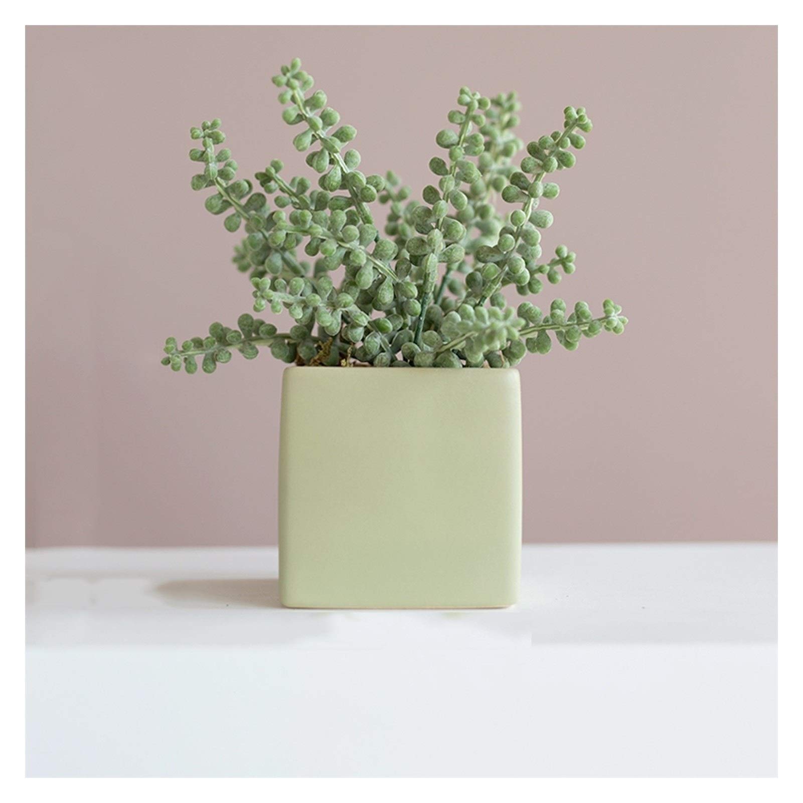 NGDFGR Artificial Potted Plant Decor Mini Artificial Succulent Plants Faux Succulent Potted With Pots For Home Living Room Dining Room Office Decorative Farmhouse Decor,A