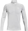 Under Armour UA Tech 2.0 12 Zip - Long sleeve - Tops - Halo GrayWhite - Size: XL
