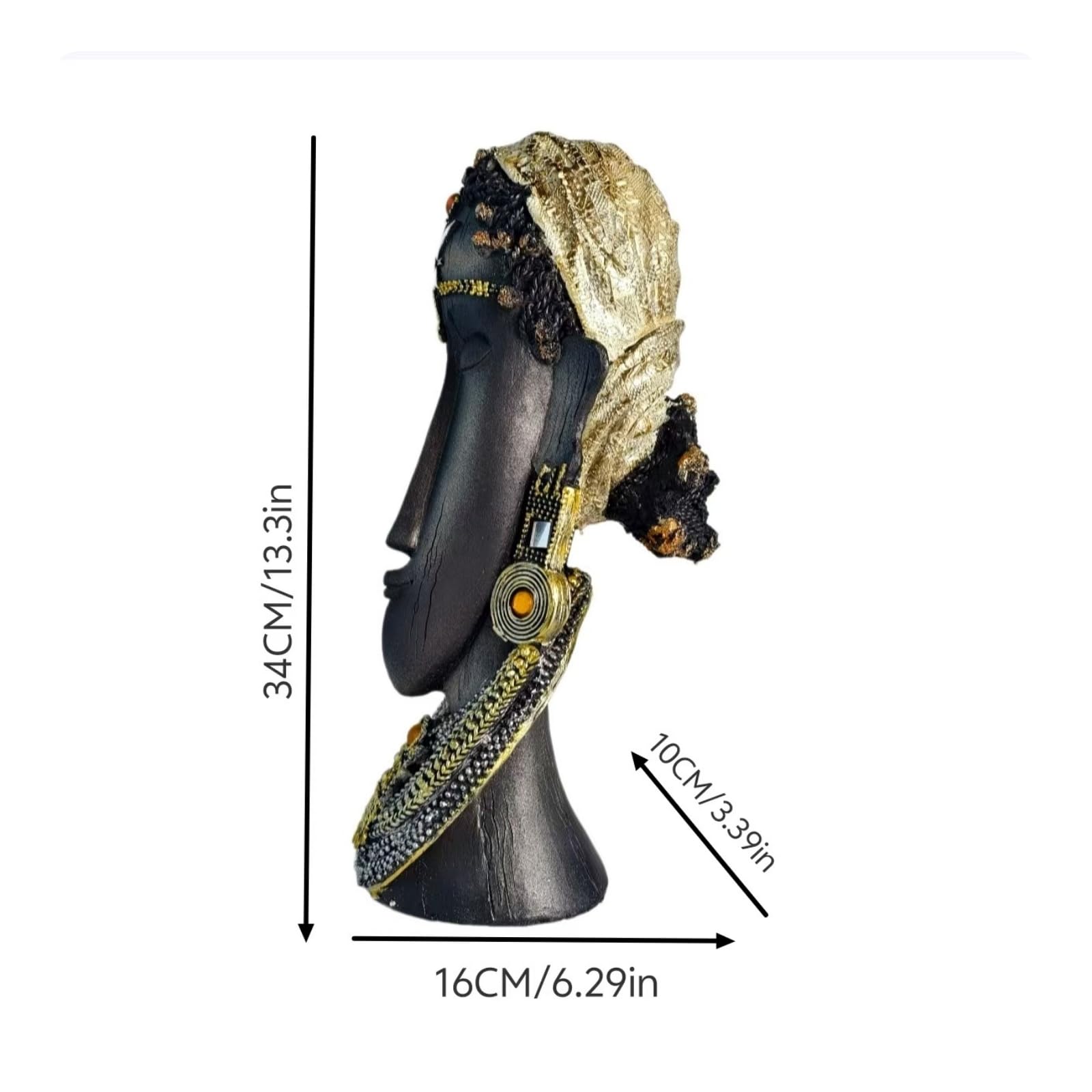 Busto corativo Refinada, 16 10 34CM, Style to 3