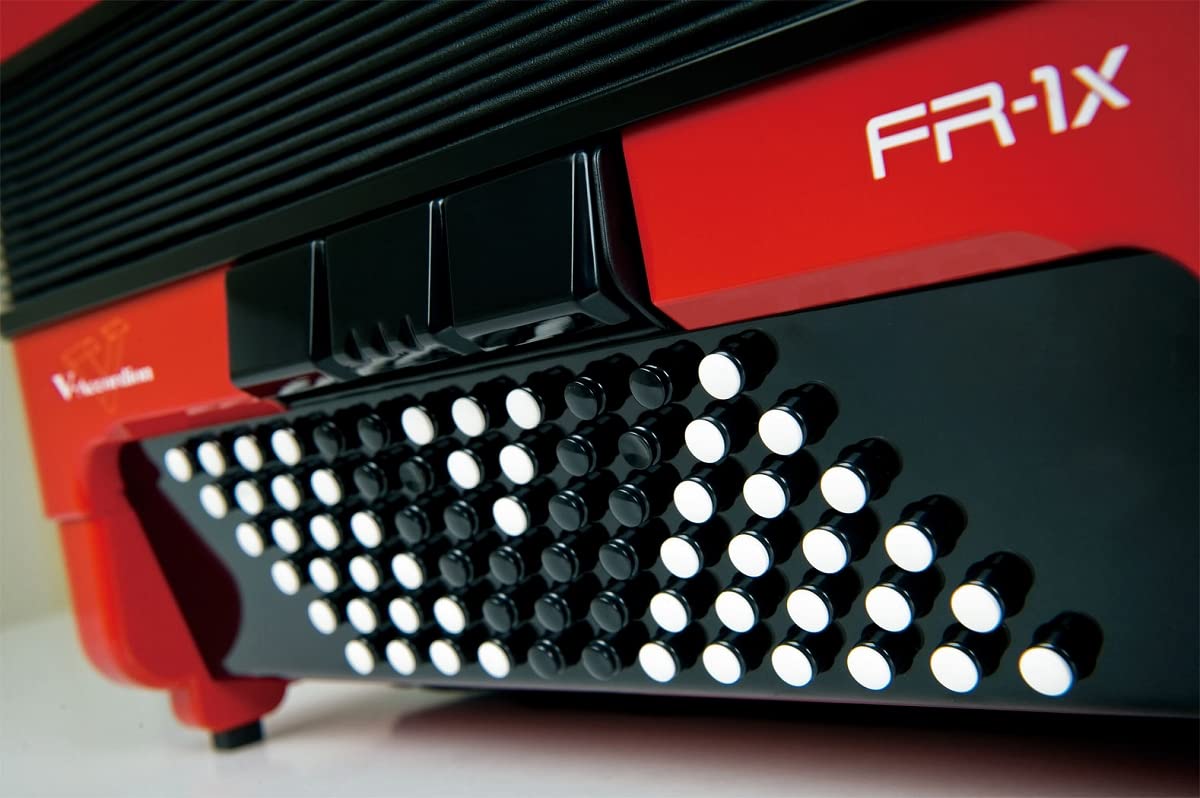 【値下げ】Roland ローランド FR-1XB RD ボタンアコーディオン Roland FR-1xb Button-type V-Accordion - Black | Sweetwater
