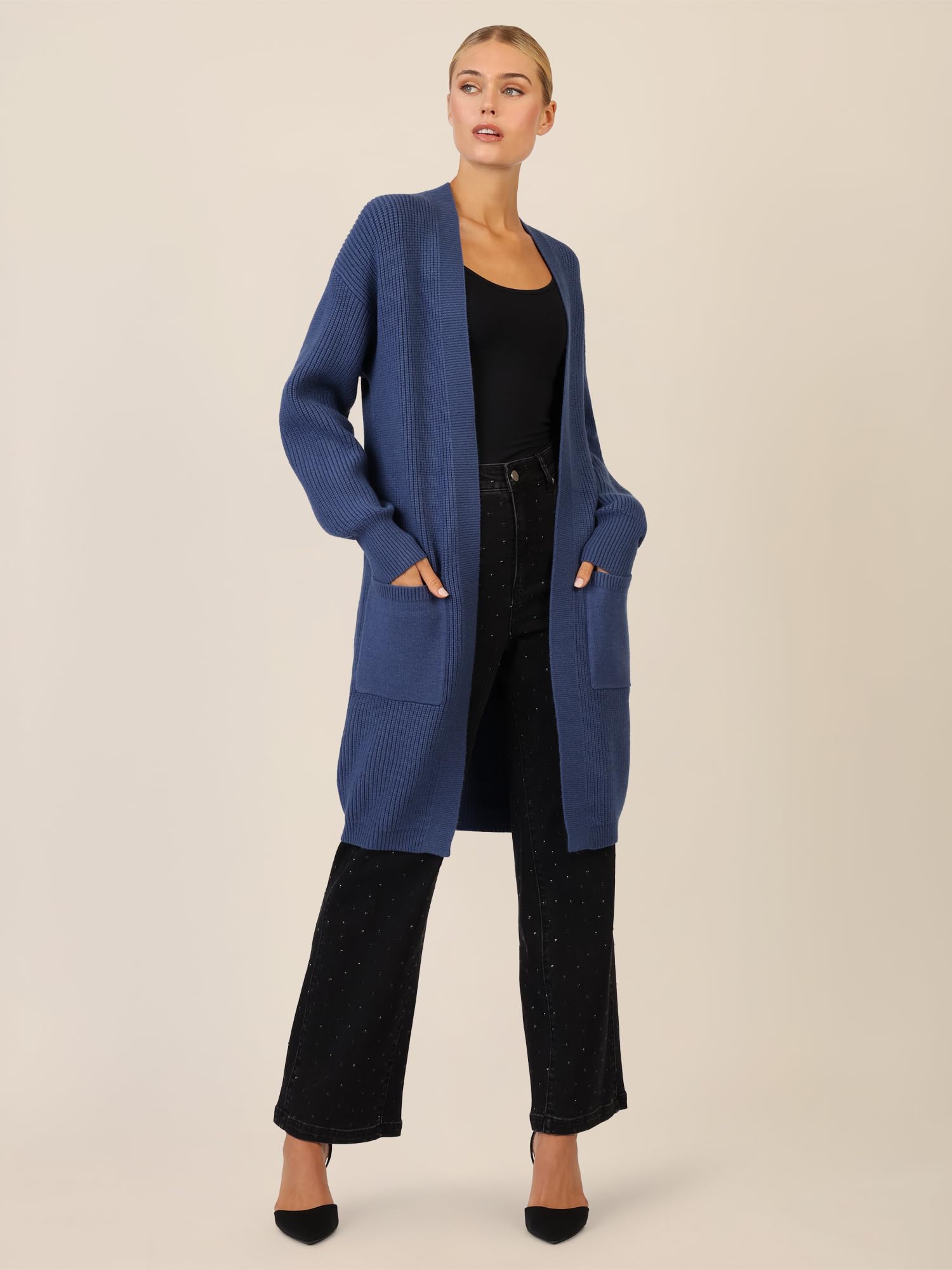 APART Fashion Lange Strickjacke Suéter cárdigan para Mujer