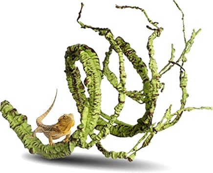 Reptile Vines Artificial Terrarium Plant Flexible Bendable Jungle Climbing Bearded Dragon Lizard Snake Gecko Chameleon Habitat Decor Plants