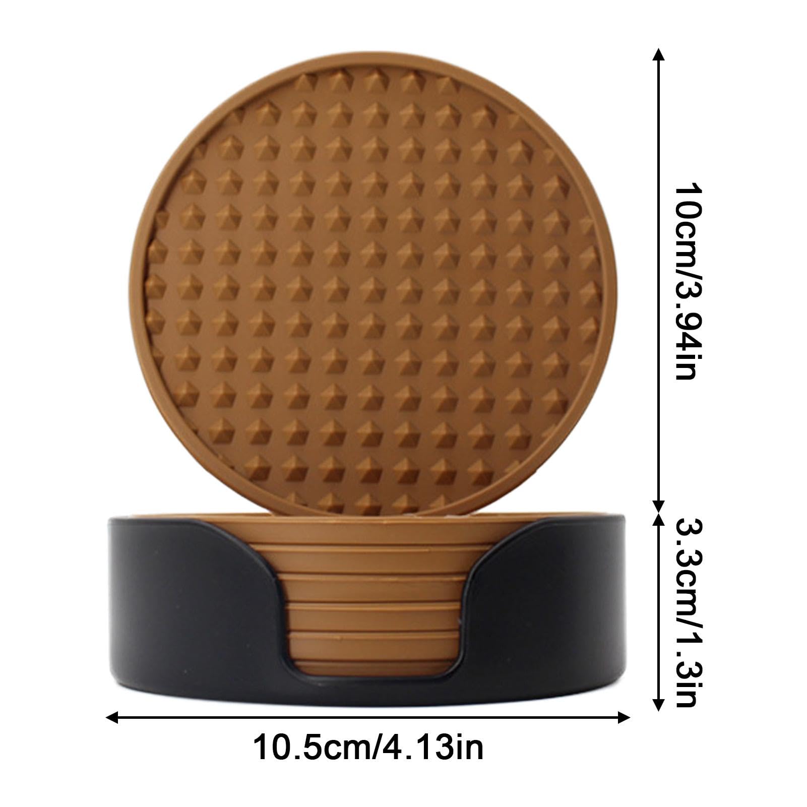 20 Sottobicchieri Rotondi In PVC Antiscivolo - Lavabili E Bifacciali Per Bar, Casa, Ufficio - Foto 5