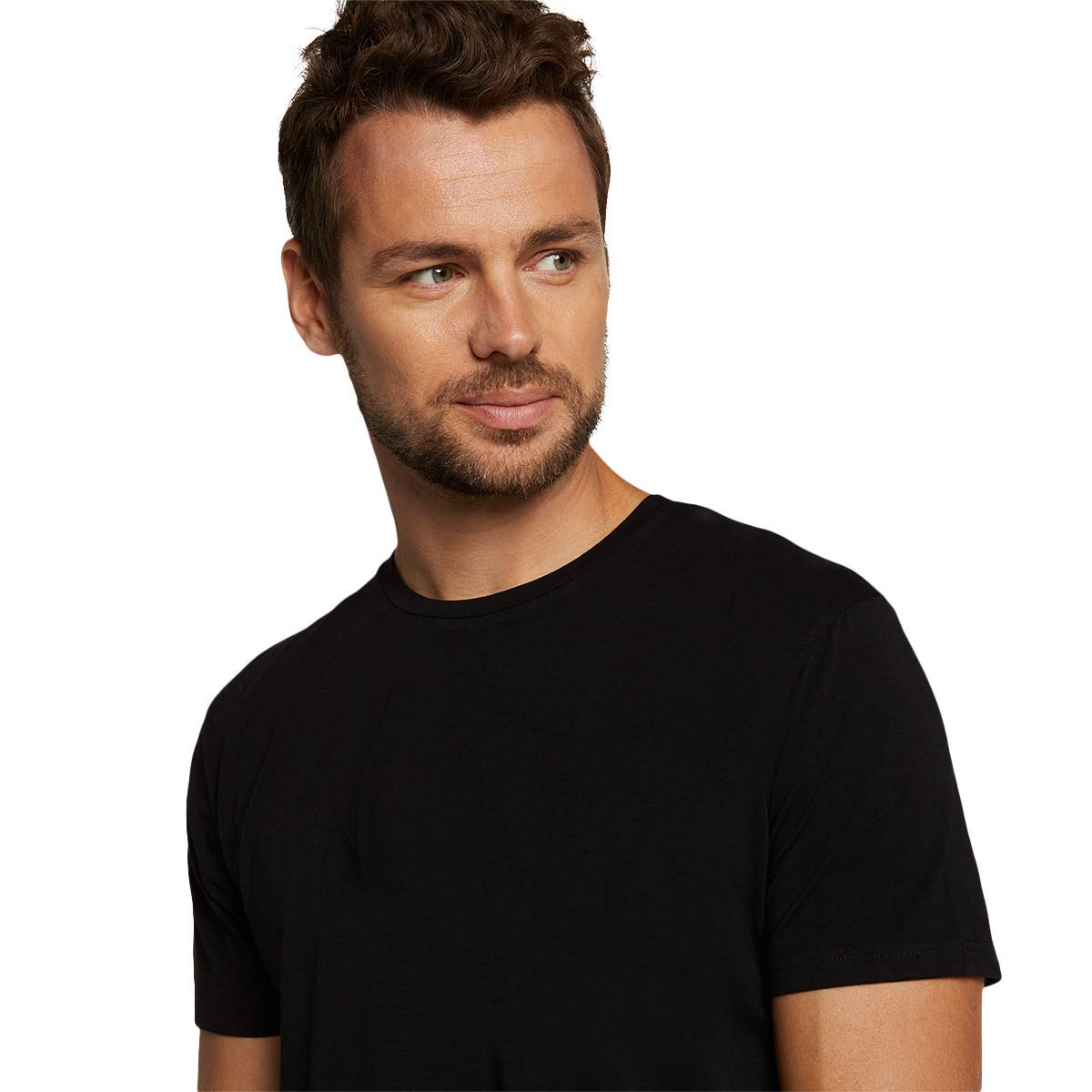 Bamboo Basics - Herren Bambus T-Shirt - Ruben - Rundhalsausschnitt - 2er-Pack - Extra weich und Atmungsaktiv - S-XXL