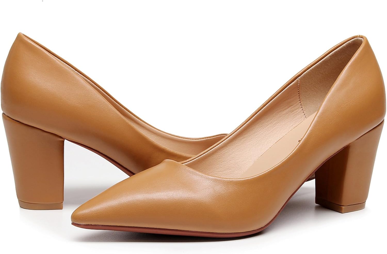 VenusCelia Women's Lewin Pump Chunky Heel Shoe - Image 5