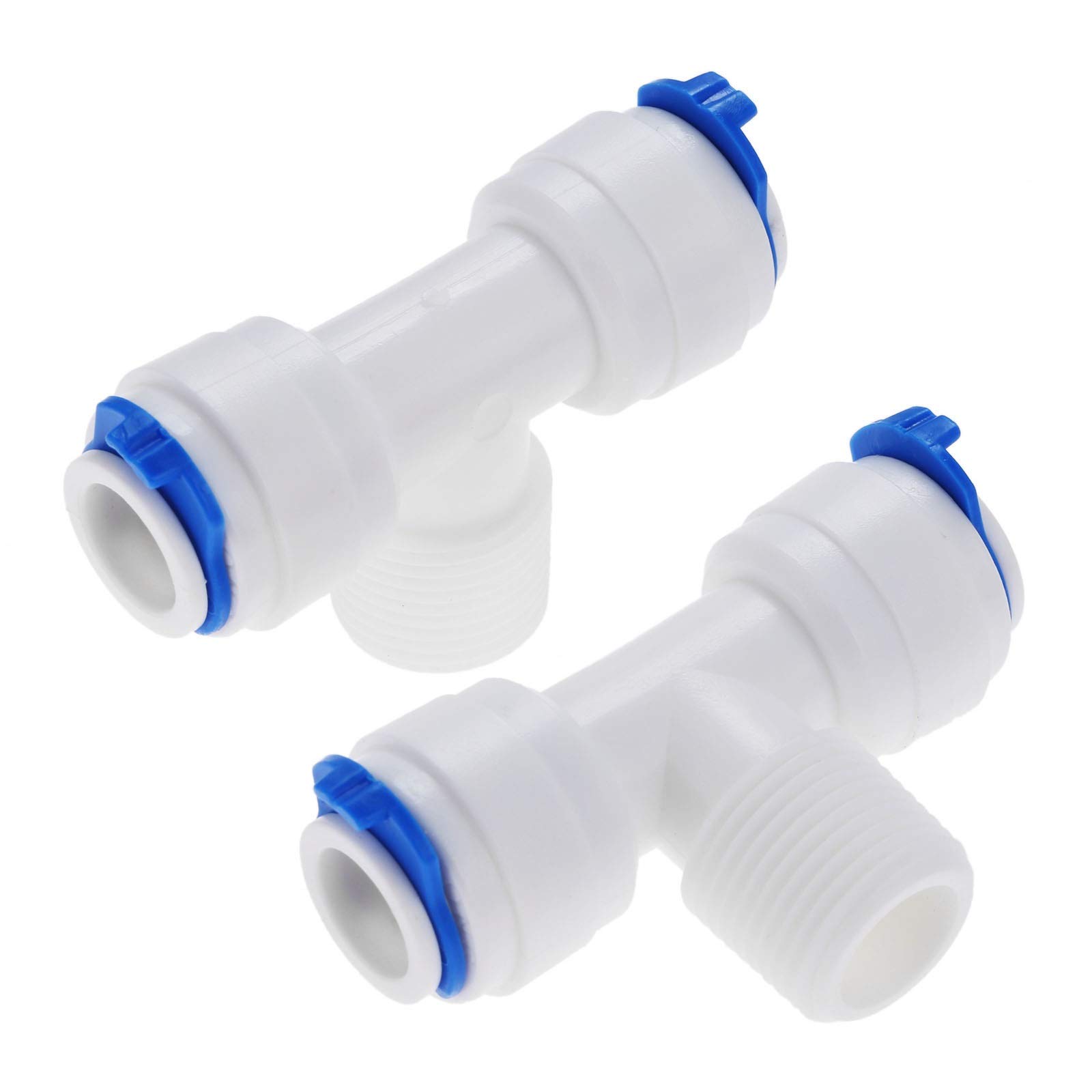 Złączka do węża, wąż ogrodowy szybkiego łączenia 2 szt. Kolankowy zawór zwrotny wody Szybkozłączka 1/4 "OD 1/8" męski system odwróconej osmozy rura z tworzywa sztucznego