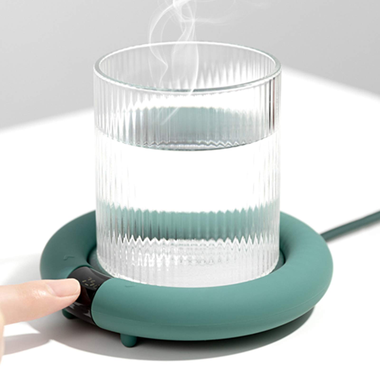 Réchauffeur Chauffe Tasse de Café Three Thermostat Settings de Tasse de Réchauffeur Soft Silicone - New & Improved Design pour Le Bureau/la Maison