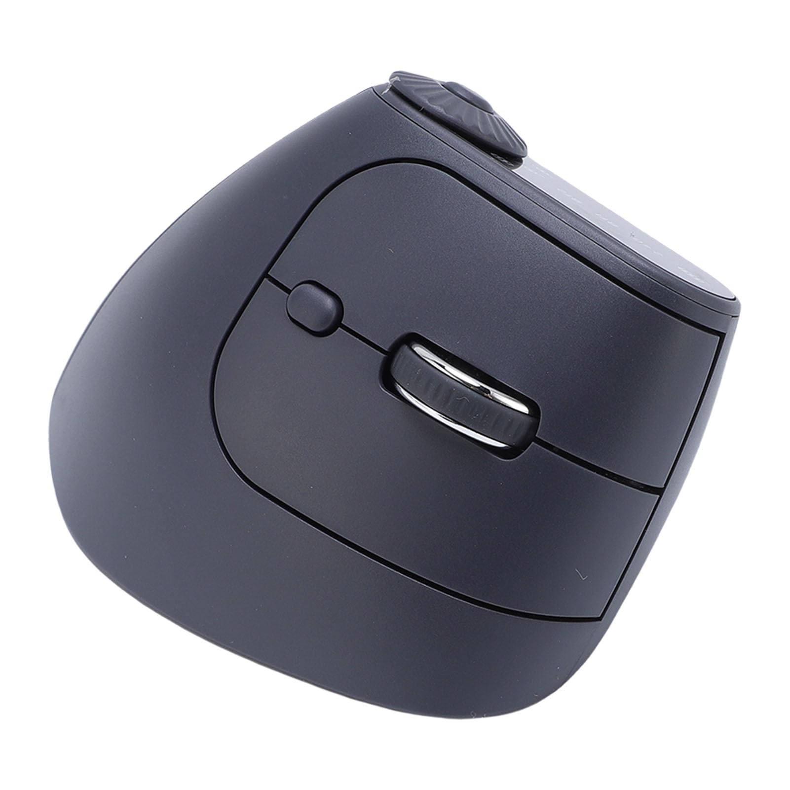 SUNGOOYUE Ergonomische Vertikale Kabellose Maus, Einstellbare DPI, Wiederaufladbare Silent-Click-Maus mit LED-Anzeige und Dual-Mode-Bluetooth 5.1 2,4 GHz, für Laptop-Desktop-Computer OS
