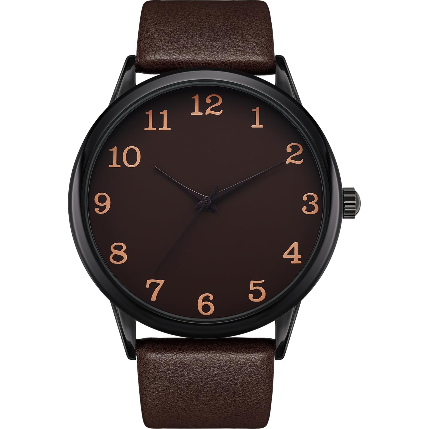 NUOVO Men Watches Men Arabic Numbers Watches White Watches Classic Quartz Watch with Leather Strap Wrist Watch for Men Dress Fashion Simple Watches, Brown, Classic (B0CQJJ4GMT) Amazon Price History, Amazon Price Tracker