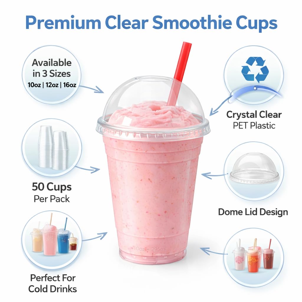 Sabco, smoothie, boba et paille réutilisables – Parfait pour les plats à emporter et les restaurants.
