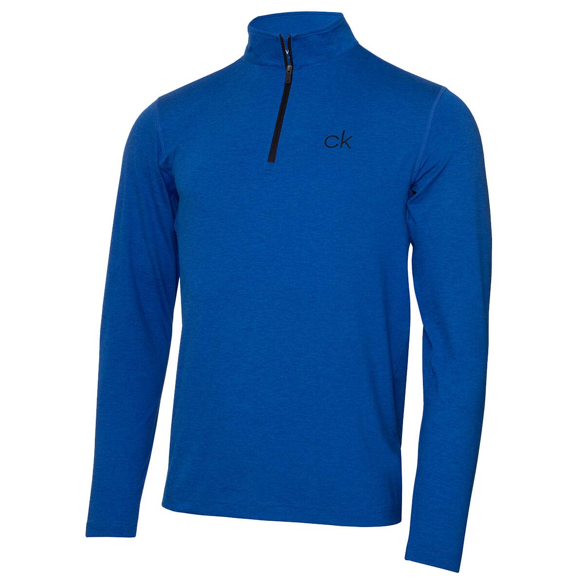 Calvin Klein Mens Newport HZ LS Sweater - Nautical Blue Marl - XXL