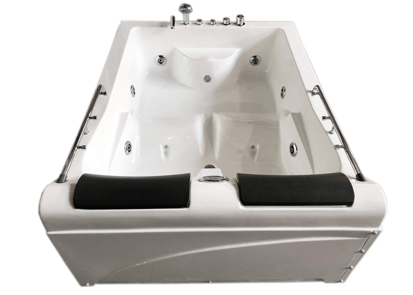 BAIGNOIRE BALNEO MASSANTE 2 PERSONNES Mimi RADIO SPA 175x132cm CHROMOTHERAPIE