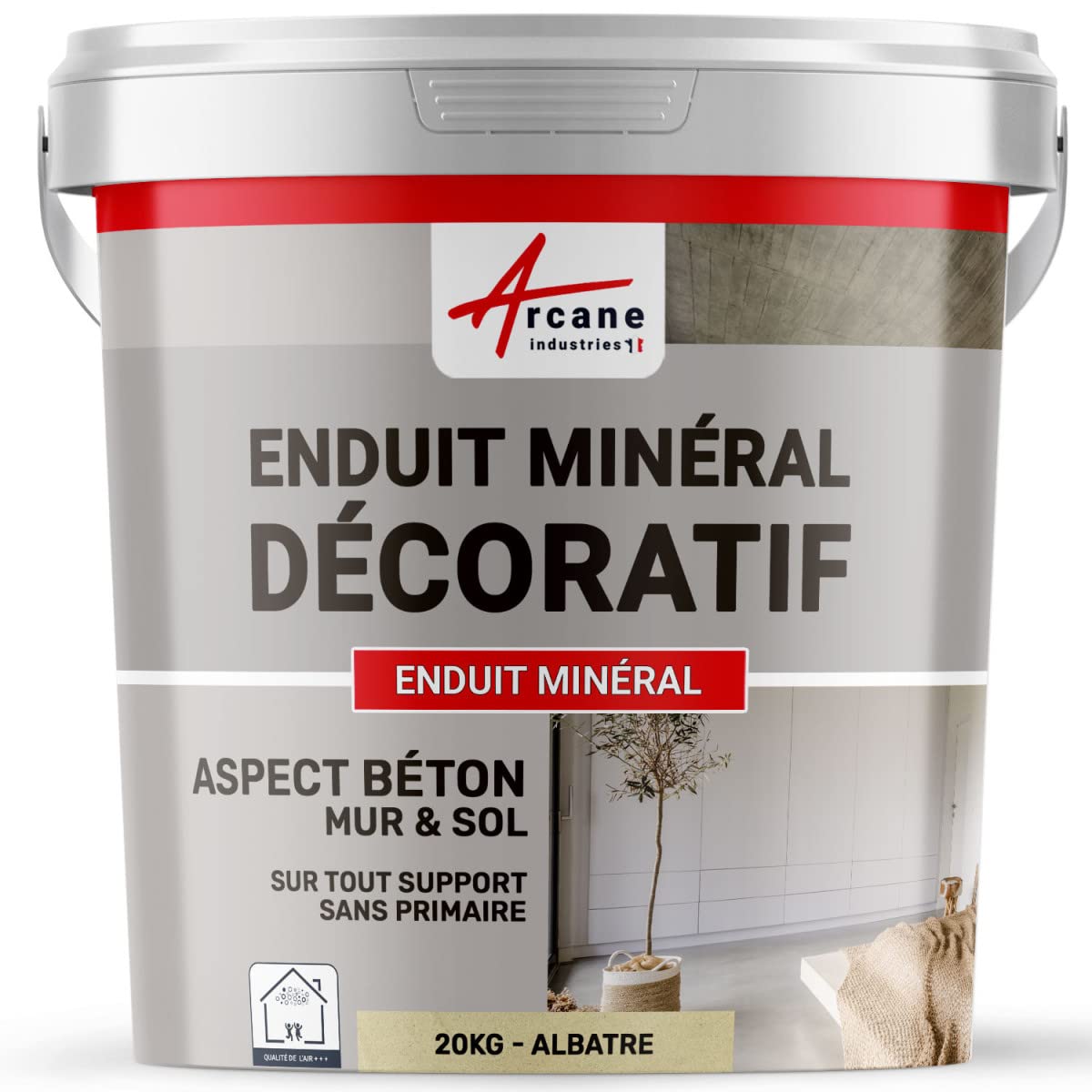 MINERALDEKORPUTZ - Wand- und Bodendekorputz Alabaster - 20 kg