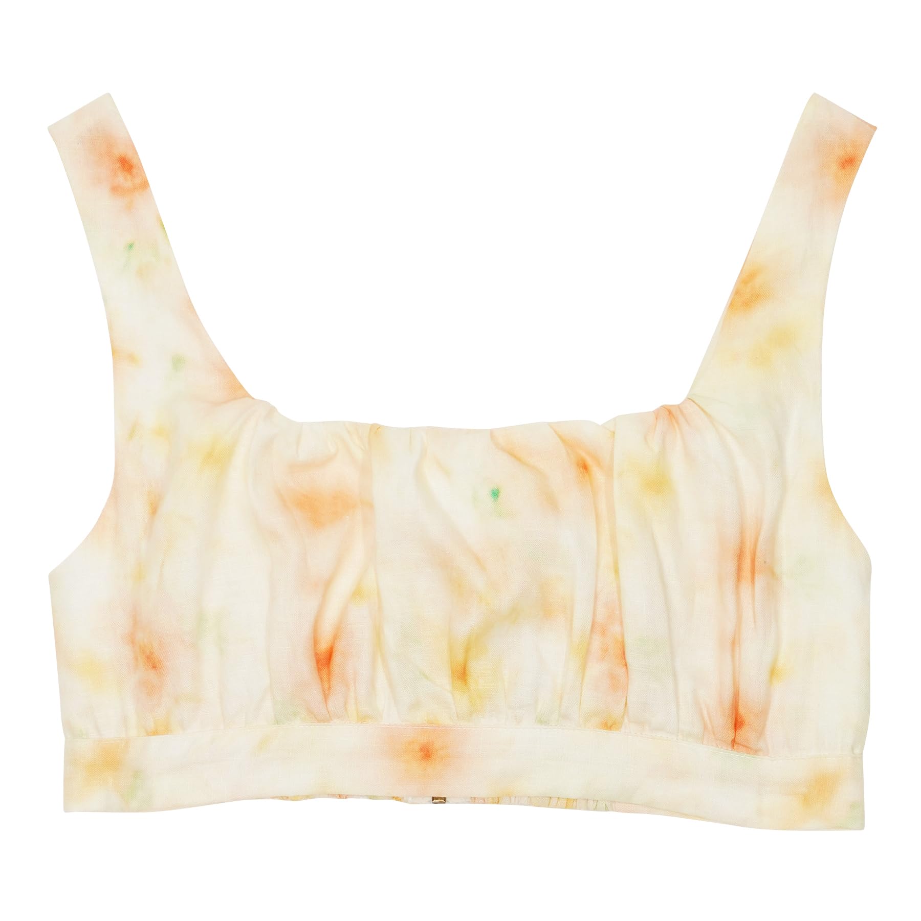 Amazhiyu Top de lino para mujer, camiseta de tirantes para verano, sin mangas, cuello cuadrado, blusa corta y tirantes anchos