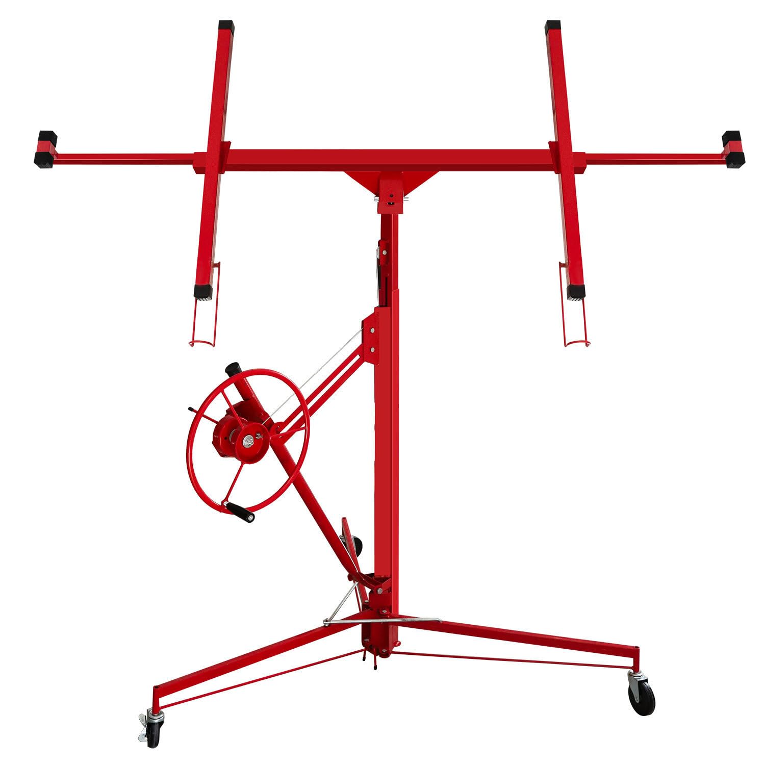 Elevador de placas plegable XXL, 132 – 335 cm, altura de trabajo ajustable, 68 kg de carga, máx. 294 cm de ancho, elevador de placas profesional estable con ruedas para placas de yeso y