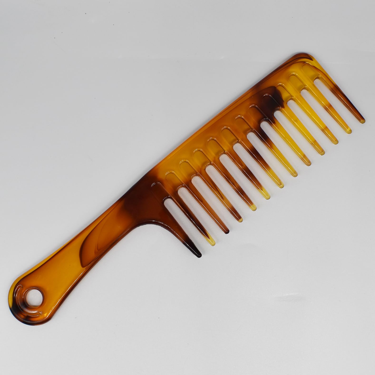 Amber Color Wide Tooth Hair Comb - Image 4