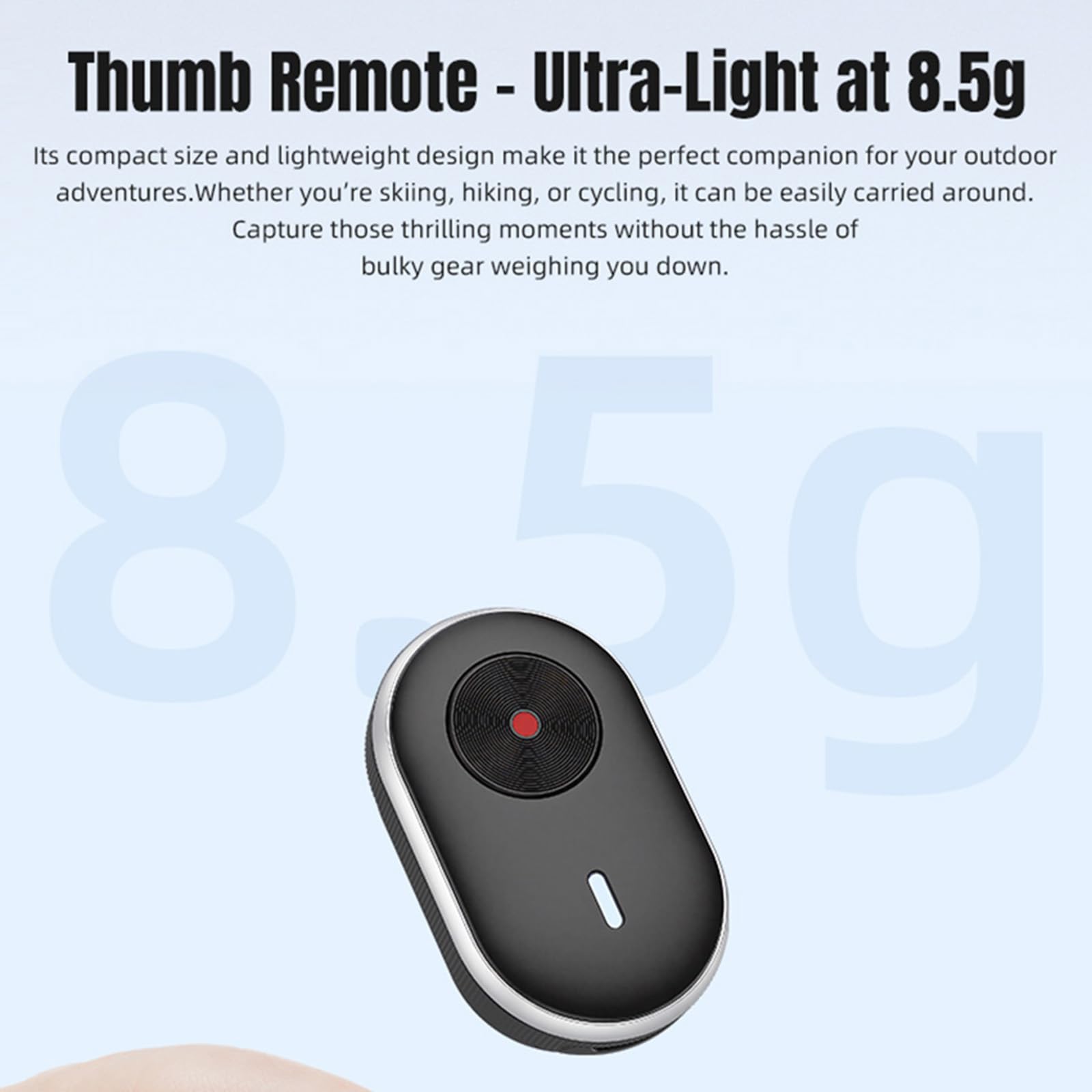 Télécommande Bluetooth universelle pour DJI Osmo 360/Action 6 pour Insta360 X5/Ace Pro 2/Go Ultra pour caméra GoPro Hero 13/Max 2, étanche, mini télécommande intelligente sans fil