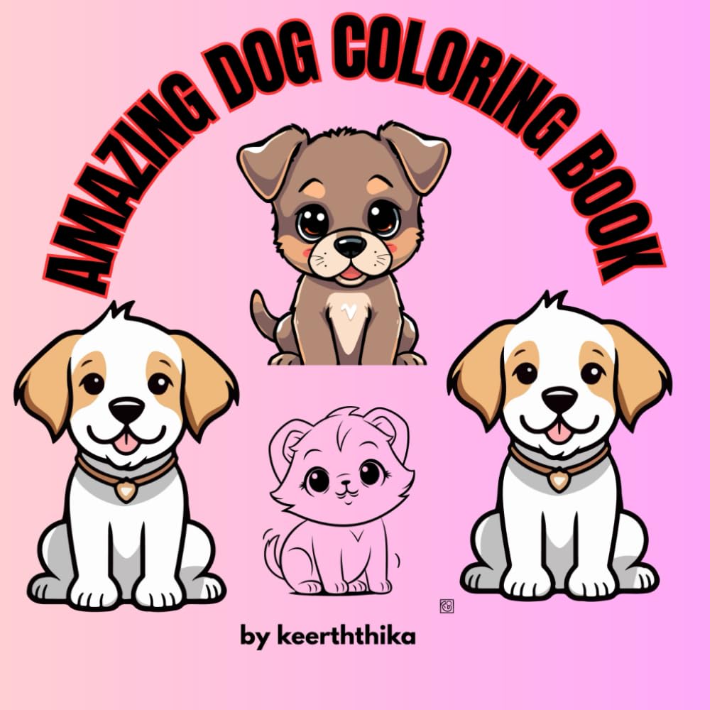 amazing dog coloring book
