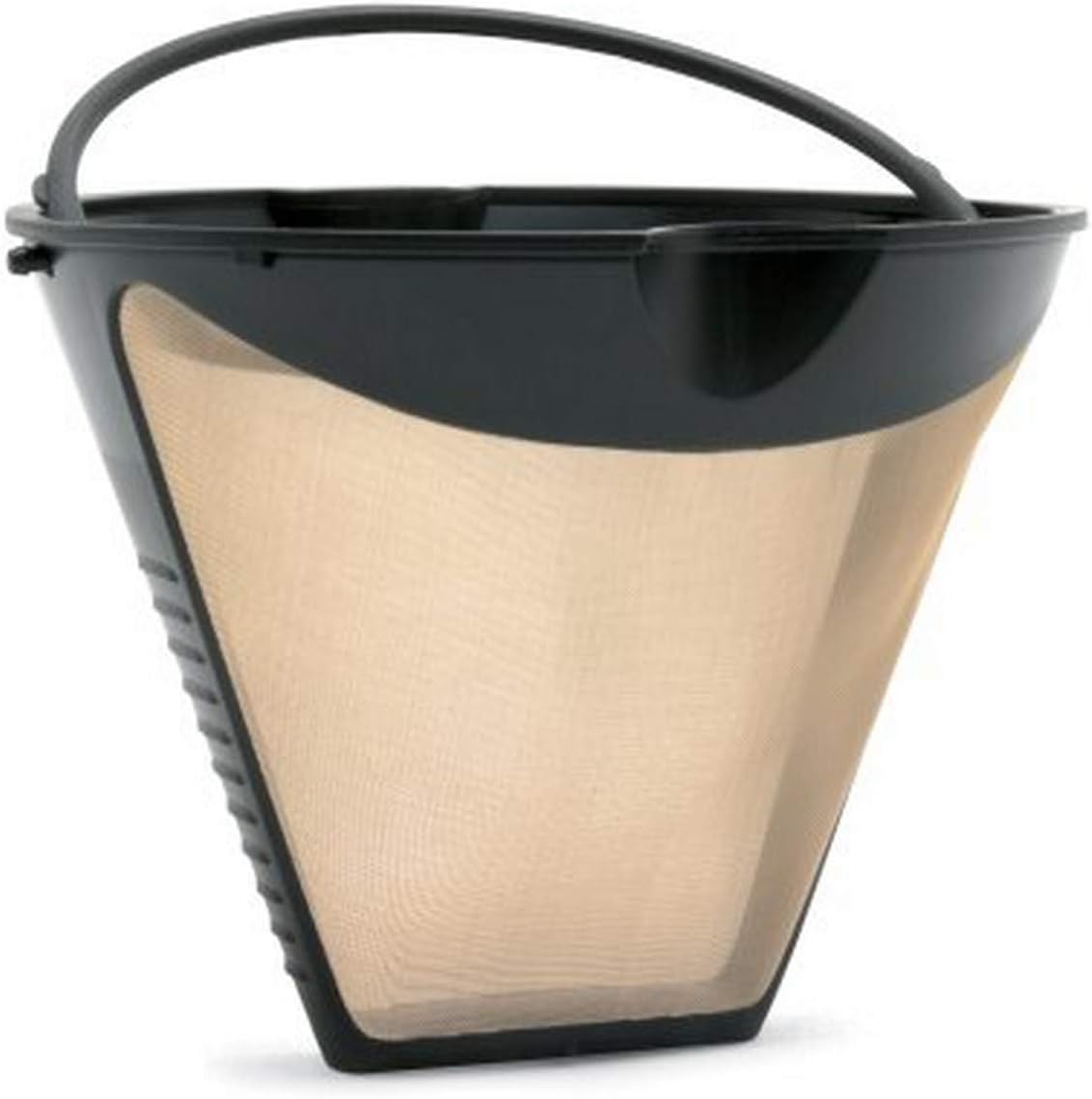 Fresco Goldtone Cone Shaped Coffee Filter Disposable