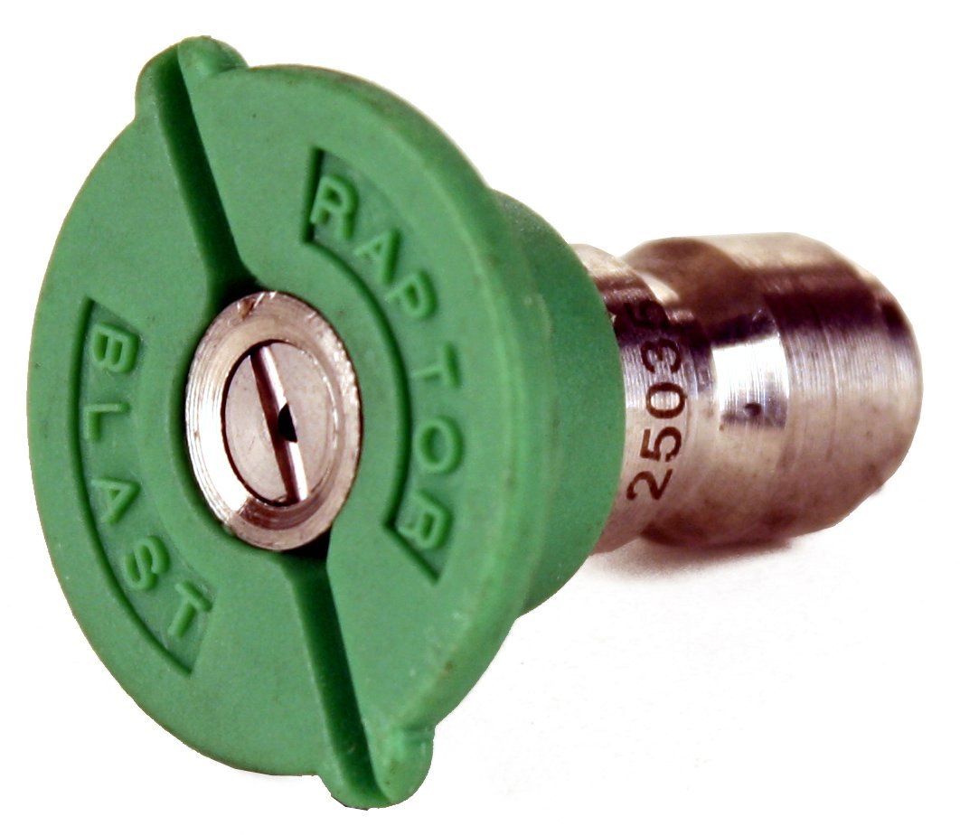 Raptor Blast 1/4in. Stainless Steel Quick Connect 25 Degree Nozzle 3.0